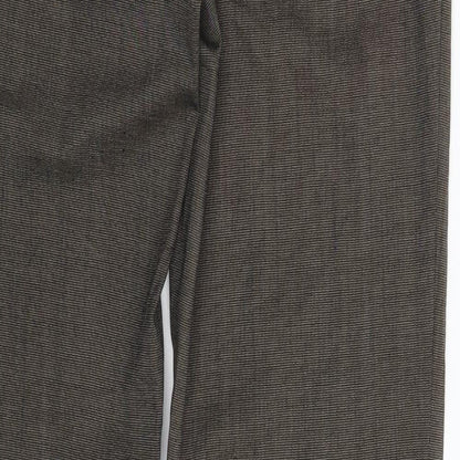 Womens UK Size 8 Preworn Slim Fit Dress Pants Grey Trousers