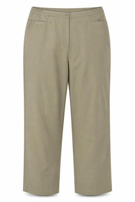 Womens UK Size 16 Oscar B Regular Fit  Beige Trousers