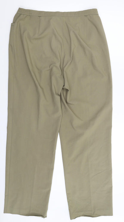 Womens UK Size 16 Oscar B Regular Fit  Beige Trousers