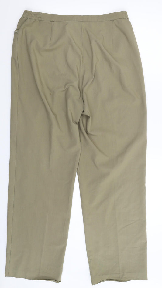 Womens UK Size 16 Oscar B Regular Fit  Beige Trousers