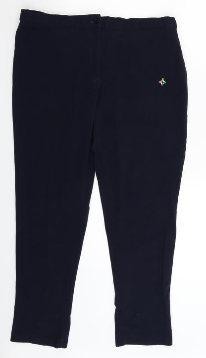 Preworn Womens Blue   Trousers  Size 16 L28 in