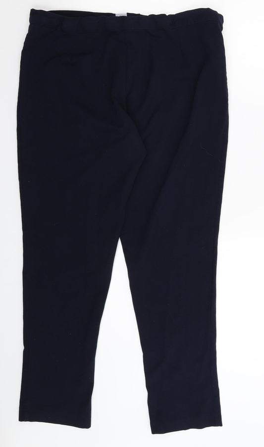Preworn Womens Blue   Trousers  Size 16 L28 in