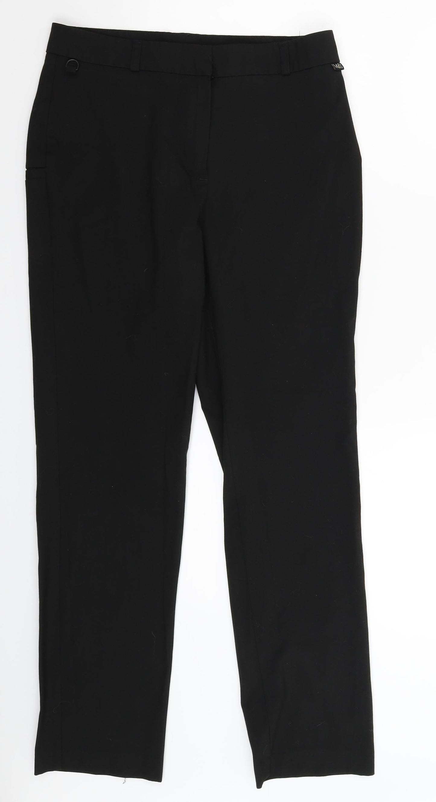 Womens UK Size 6 Incorporatewear Extra-Slim Fit  Black Trousers