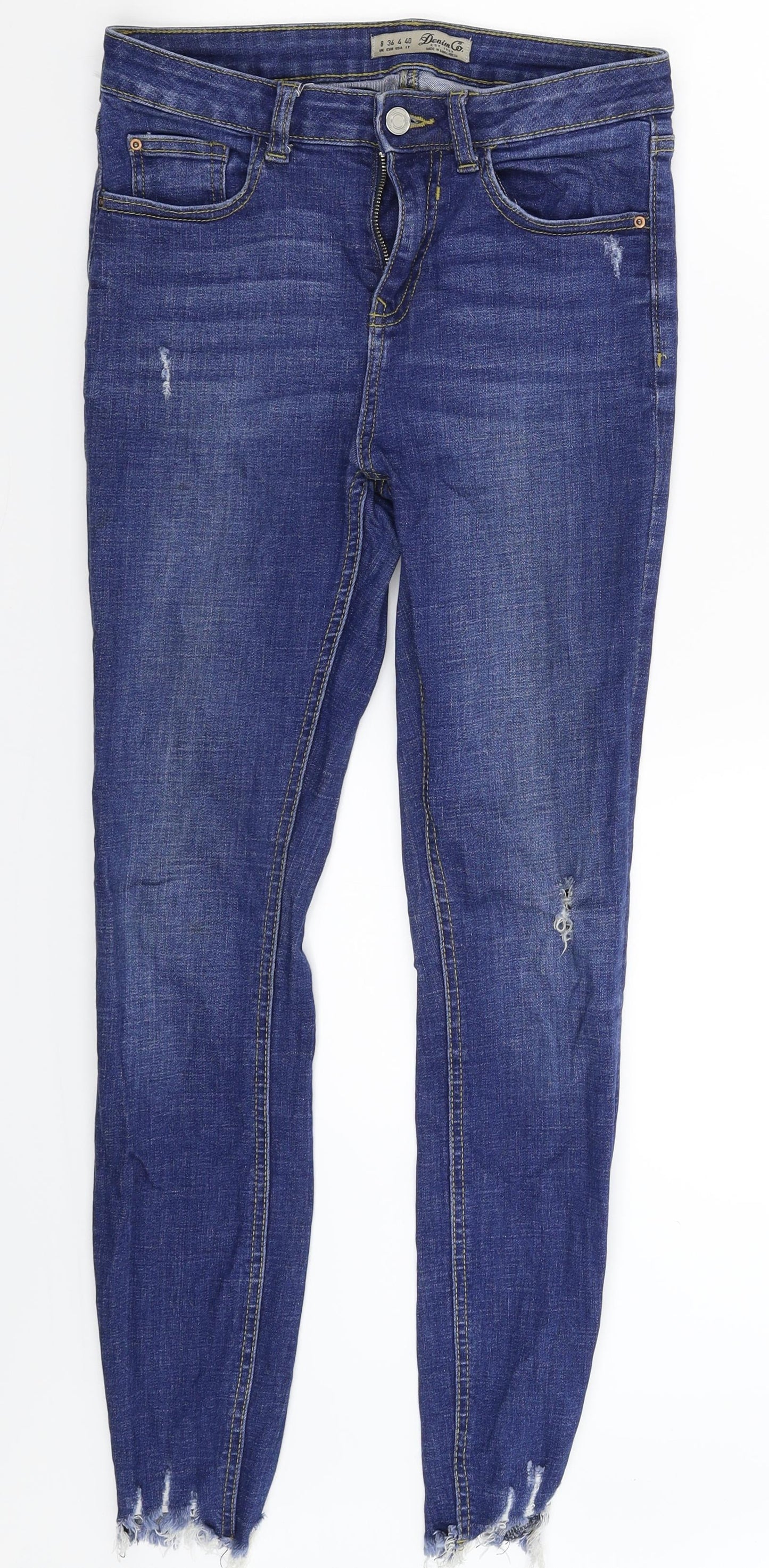 Denim Co Womens Blue  Denim Skinny Jeans Size 8 L28 in
