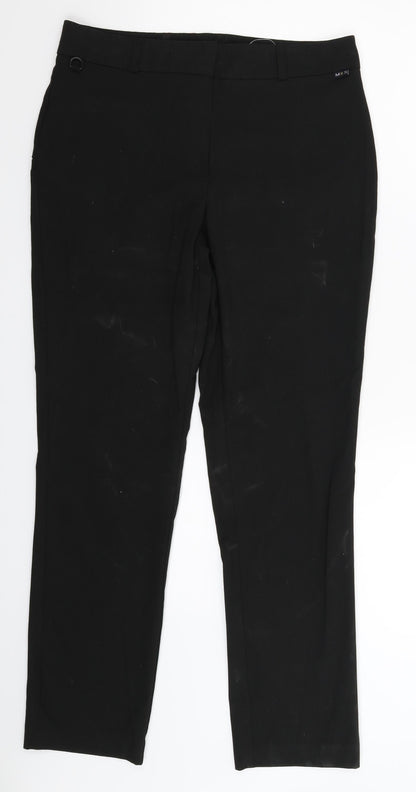Womens UK Size 8 Marks and Spencer Extra-Slim Fit  Black Trousers