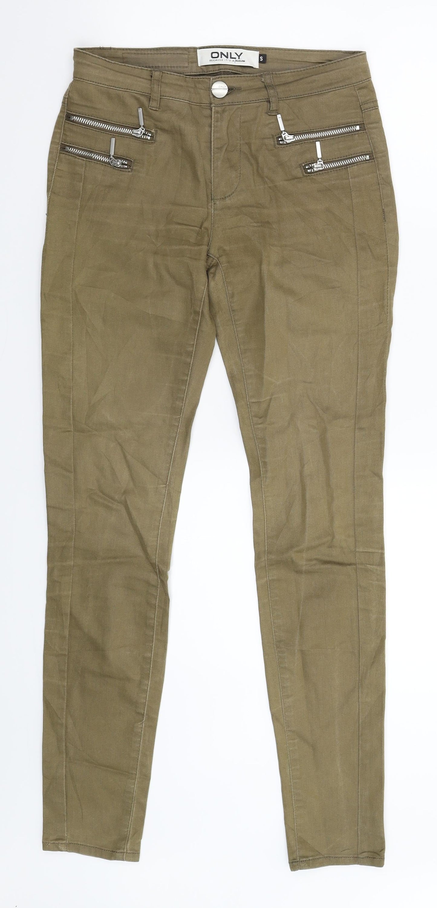 Only Womens Beige  Denim Jegging Jeans Size S L30 in