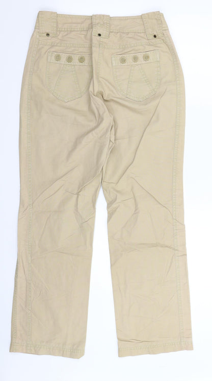 Lefros Womens Beige   Trousers  Size 28 in L28 in