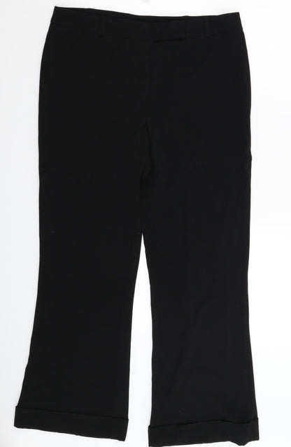 New Look Womens Black   Trousers  Size 14 L30 in