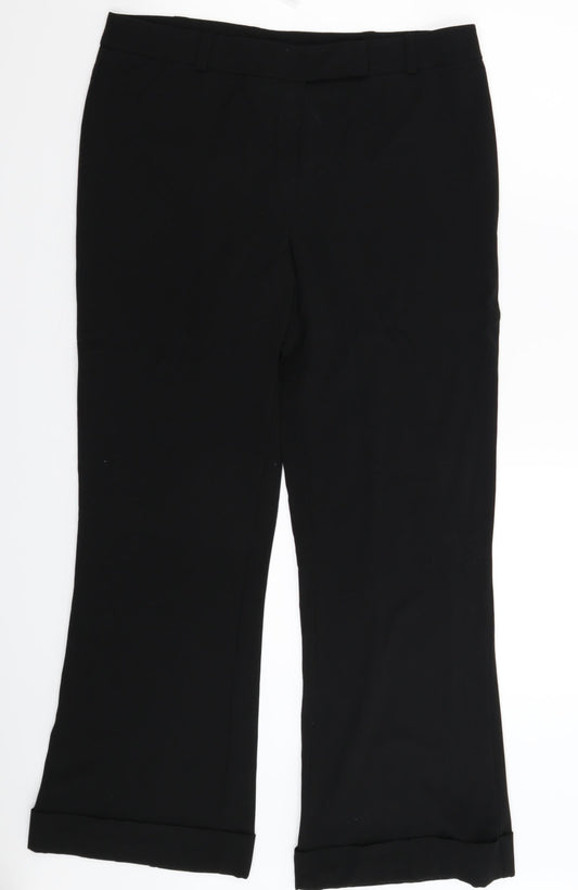 New Look Womens Black   Trousers  Size 14 L30 in