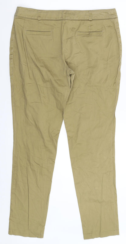 Womens UK Size 12 Atmosphere Extra-Slim Fit Chino Beige Trousers