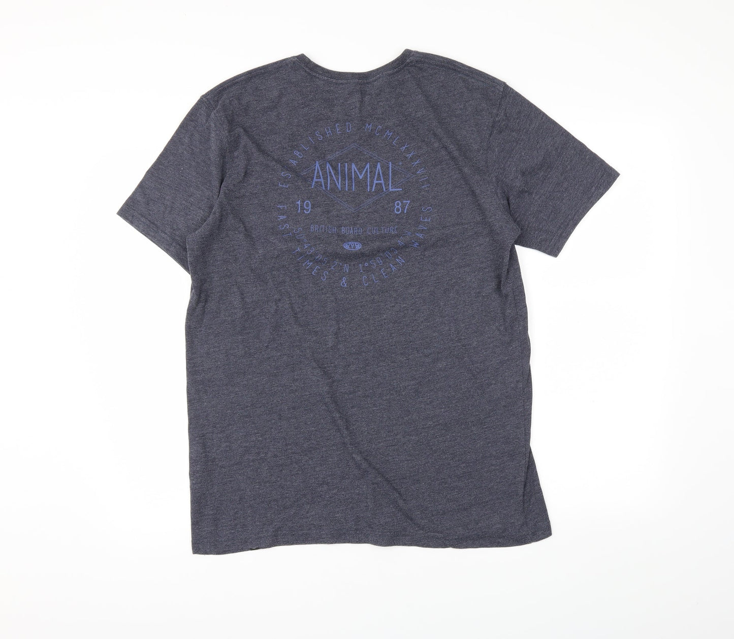 aanimal Mens Blue    T-Shirt Size M