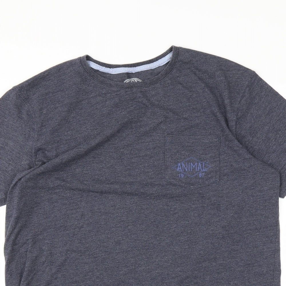 aanimal Mens Blue    T-Shirt Size M