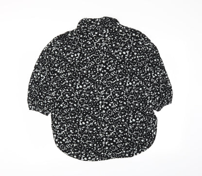 Womens UK Size 10 NEXT Black Basic Blouse