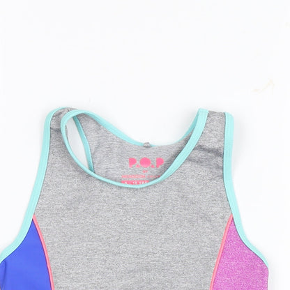 Monsoon Children Girls Grey   Cropped Tank Size 9-10 Years
