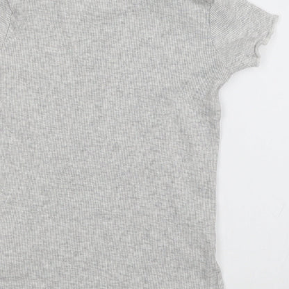 George Girls Grey   Basic T-Shirt Size 5-6 Years