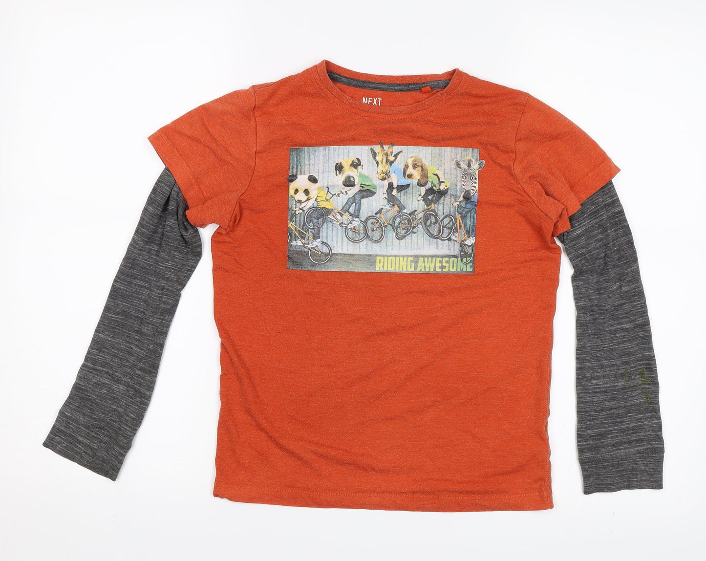 NEXT Boys Orange   Jersey Casual Size 9 Years  - Riding Awesome