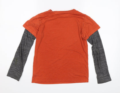 NEXT Boys Orange   Jersey Casual Size 9 Years  - Riding Awesome
