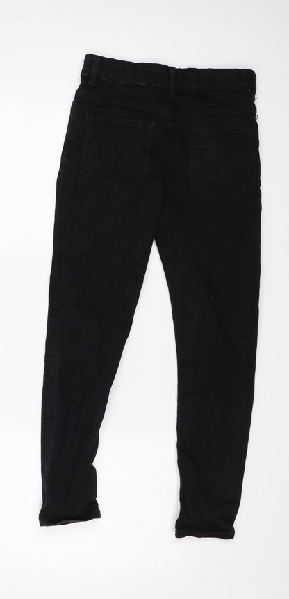Matalan Girls Black  Denim Skinny Jeans Size 10 Years