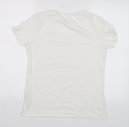 Primark Womens White   Basic T-Shirt Size L