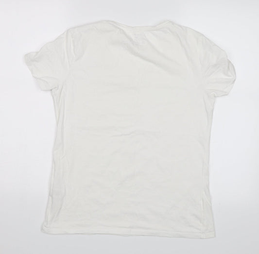 Primark Womens White   Basic T-Shirt Size L