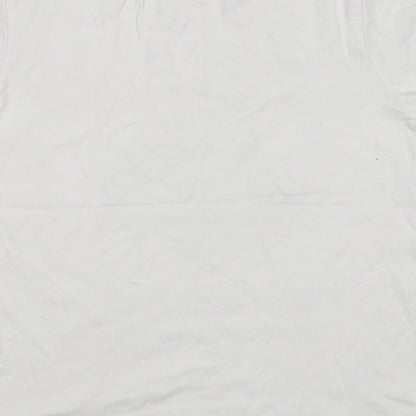 Preworn Boys White   Basic T-Shirt Size 9-10 Years  - Christmas