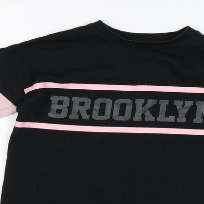 Primark Girls Black   Pullover Jumper Size 10-11 Years  - Brooklyn