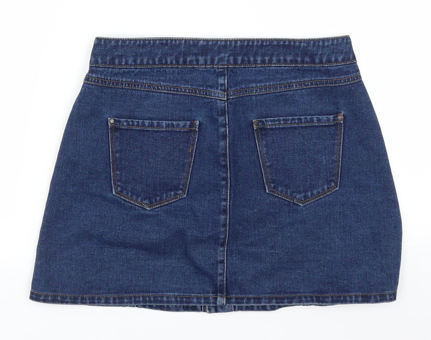 New Look Womens Blue  Denim Mini Skirt Size 10