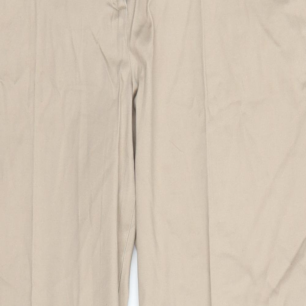 E-vie Womens Beige   Trousers  Size 14 L24.5 in