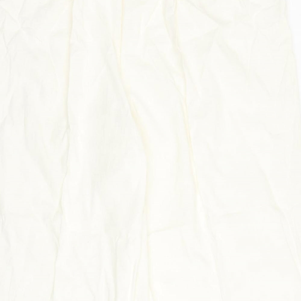e. Womens White   Trousers  Size 28 L25 in
