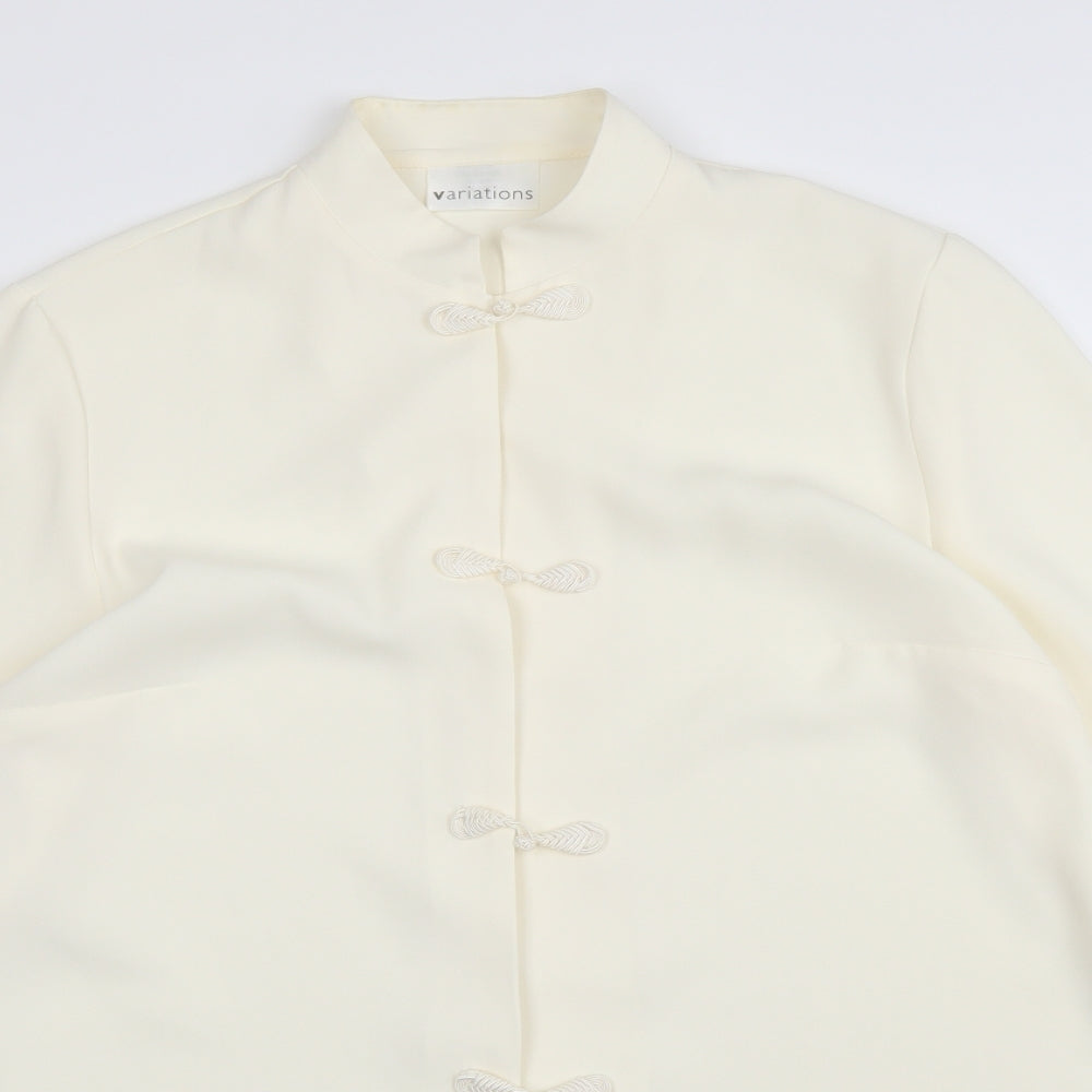 Variations Womens Ivory   Jacket  Size 18