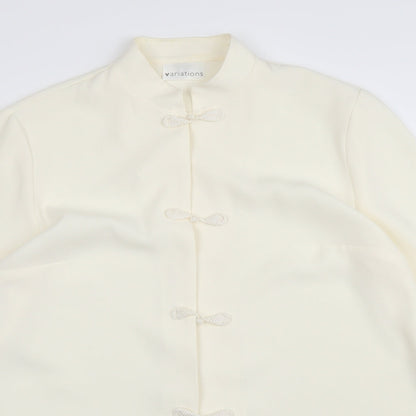 Variations Womens Ivory   Jacket  Size 18