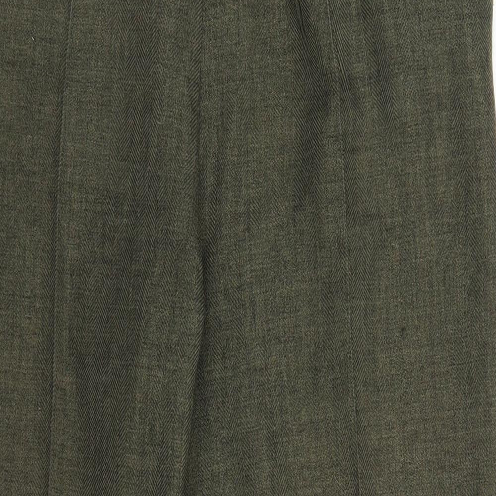 Womens UK Size 16 Marks and Spencer Regular Fit  Green Trousers