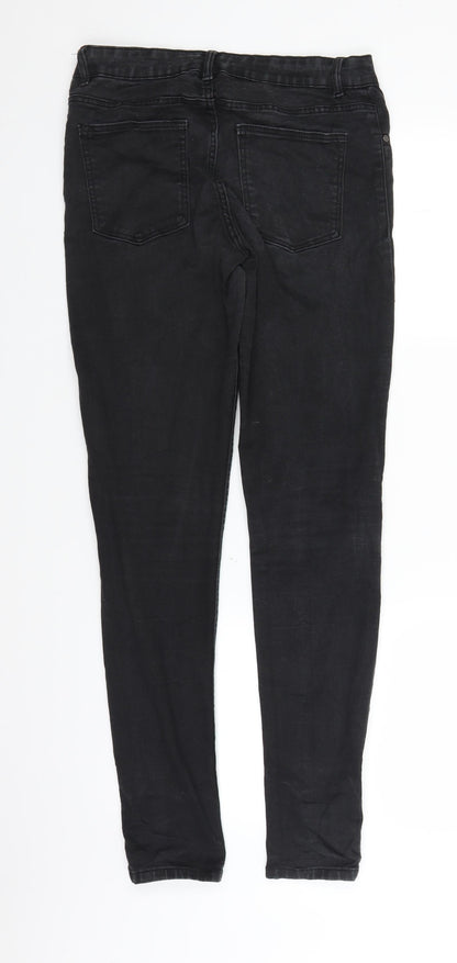 Preworn Womens Black  Denim Jegging Jeans Size M L30 in