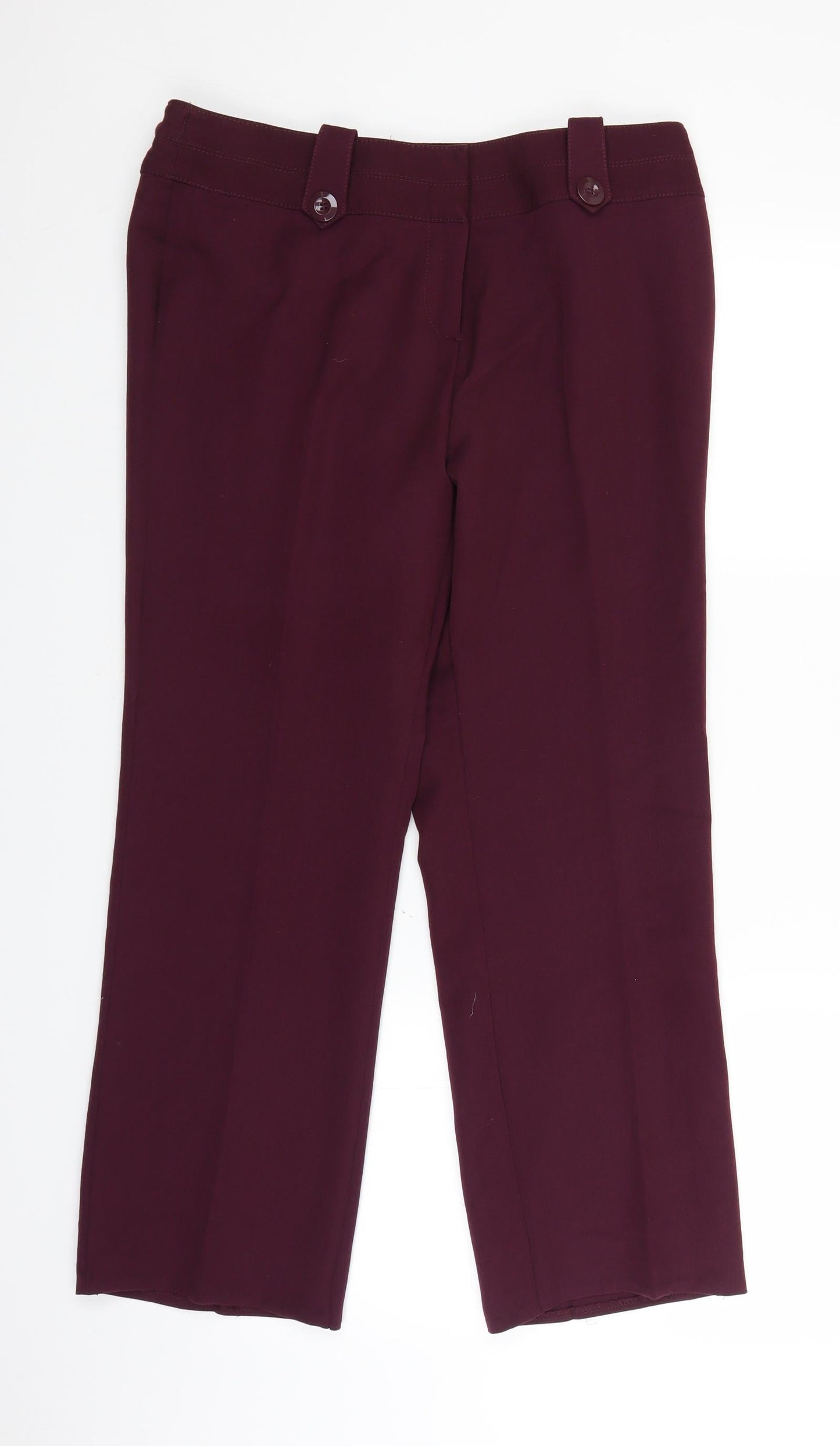 Womens UK Size 34 in MARISOTA Regular Fit  Purple Trousers
