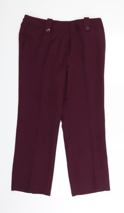 Womens UK Size 34 in MARISOTA Regular Fit  Purple Trousers