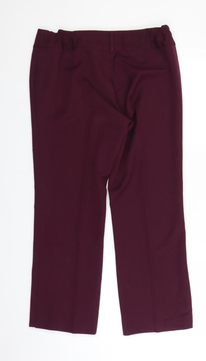 Womens UK Size 34 in MARISOTA Regular Fit  Purple Trousers