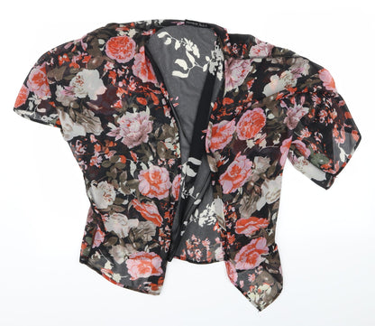 Womens UK Size L Preworn Black Basic Blouse
