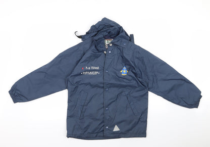 Mens UK Size M Result Blue Windbreaker Coat