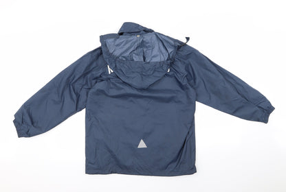 Mens UK Size M Result Blue Windbreaker Coat