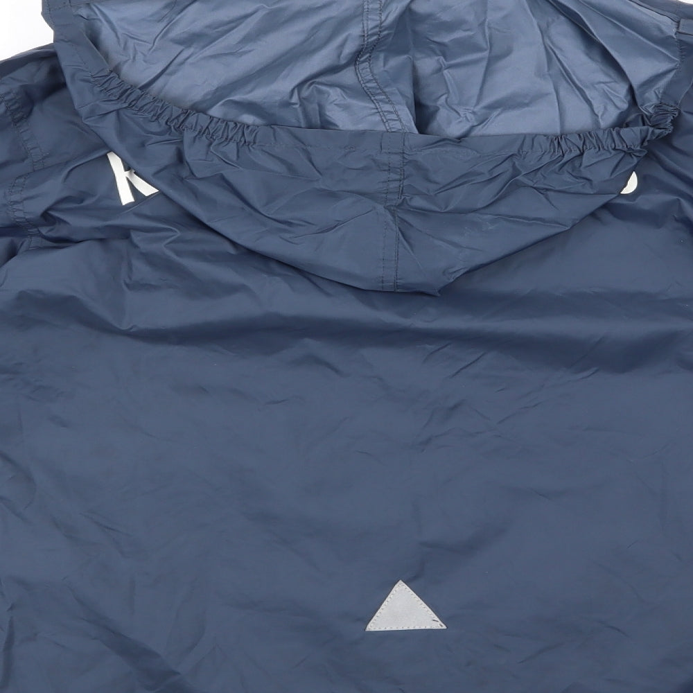 Mens UK Size M Result Blue Windbreaker Coat