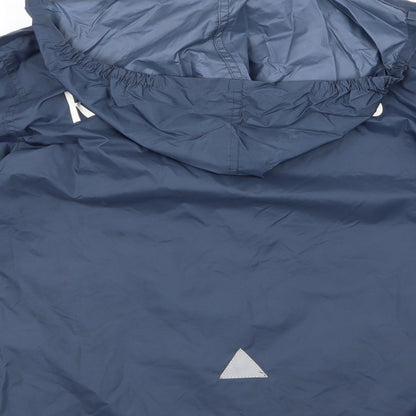 Mens UK Size M Result Blue Windbreaker Coat