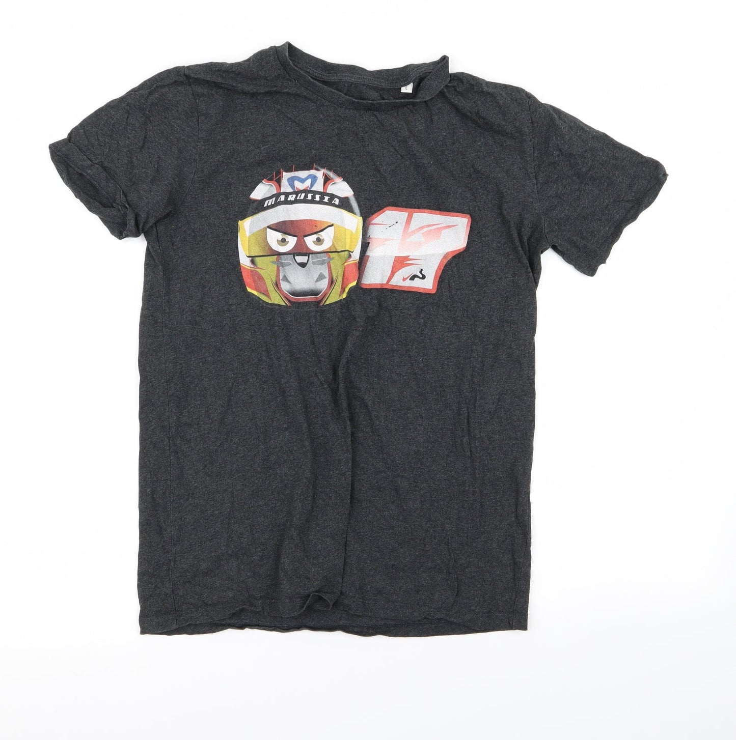 Preworn Mens Grey    T-Shirt Size S  - football