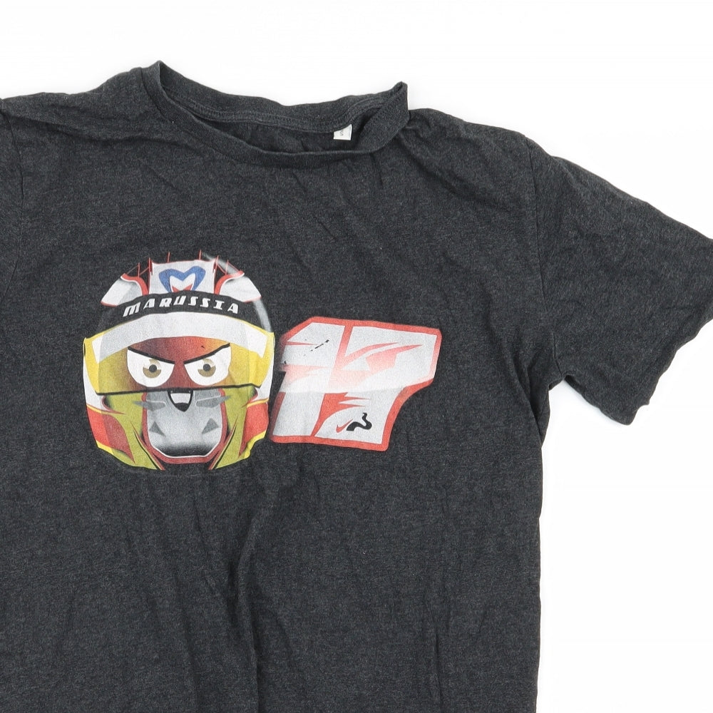 Preworn Mens Grey    T-Shirt Size S  - football