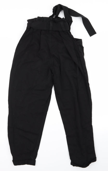 Womens UK Size 8 Preworn Regular Fit  Black Trousers