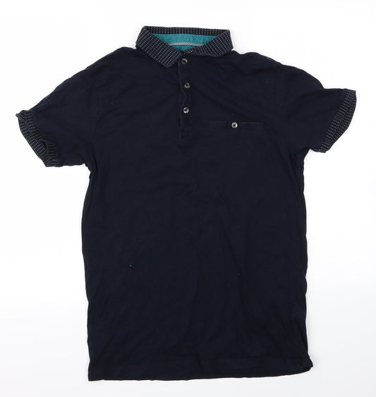 Preworn Mens Blue  Corduroy  Polo Size M