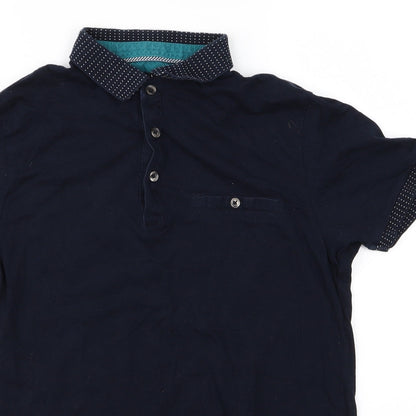 Preworn Mens Blue  Corduroy  Polo Size M