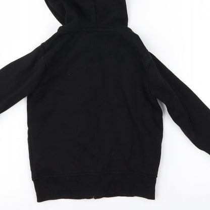 Preworn Boys Black   Full Zip Jumper Size S