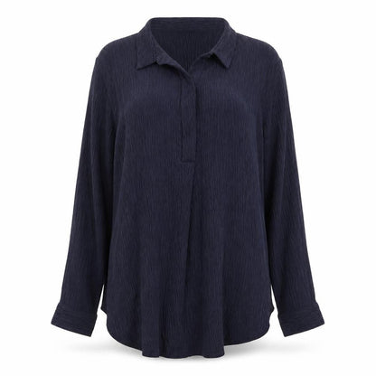 riva Womens Blue   Basic Button-Up Size S