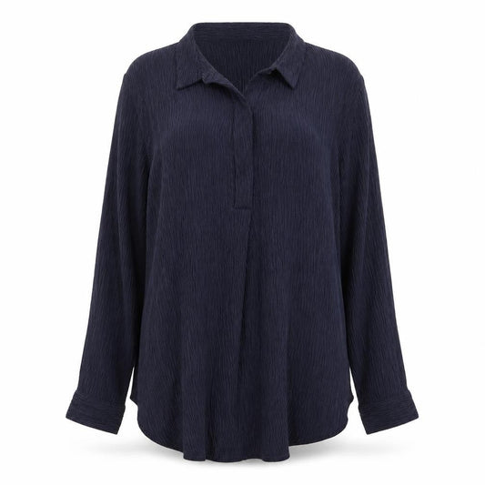 riva Womens Blue   Basic Button-Up Size S