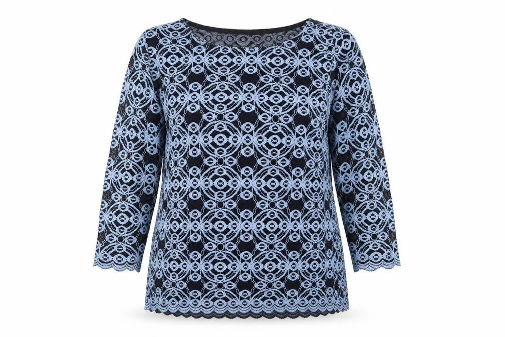 Per Una Womens Blue Floral  Cardigan Jumper Size 14